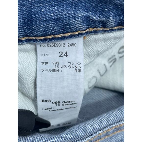 Moussy Vintage Jeans Size 24 MV Ithan Mid Rise Skinny Ankle Slits Festival - Picture 9 of 10